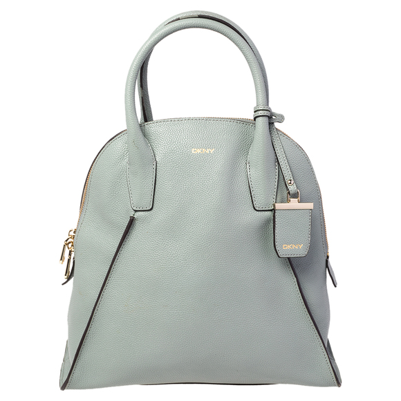 Donna Karan Bags Dkny Powder Blue Leather Dome Satchel Poshmark